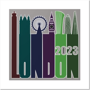 London Skyline 2023 Posters and Art